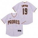 Men's San Diego Padres #19 Tony Gwynn White Cool Base Jersey