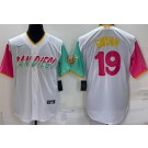 Men's San Diego Padres #19 Tony Gwynn White Player Number 2022 City Connect Cool Base Jersey