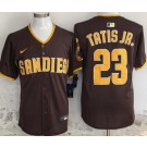 Men's San Diego Padres #23 Fernando Tatis Jr Brown Limited Jersey
