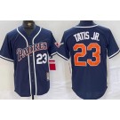 Men's San Diego Padres #23 Fernando Tatis Jr Navy Player Number Cooperstown Cool Base Jersey