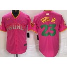 Men's San Diego Padres #23 Fernando Tatis Jr Pink Fashion Baseball Jersey