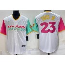 Men's San Diego Padres #23 Fernando Tatis Jr White 2022 City Connect Cool Base Jersey