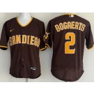 Men's San Diego Padres #2 Xander Bogaerts Brown Authentic Jersey