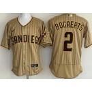 Men's San Diego Padres #2 Xander Bogaerts Khaki Authentic Jersey