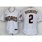 Men's San Diego Padres #2 Xander Bogaerts White Authentic Jersey