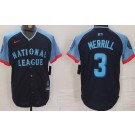Men's San Diego Padres #3 Jackson Merrill Navy 2024 All Star Limited Jersey