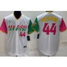 Men's San Diego Padres #44 Joe Musgrove White Player Number 2022 City Connect Cool Base Jersey