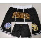 Men's San Diego Padres Black Just Don Shorts