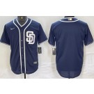 Men's San Diego Padres Blank Navy Cool Base Jersey