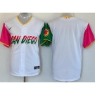 Men's San Diego Padres Blank White 2022 City Connect Cool Base Jersey