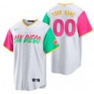 Men's San Diego Padres Customized White 2022 City Connect Cool Base Jersey