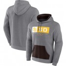 Men's San Diego Padres Gray Iconic Steppin Up Fleece Pullover Hoodie