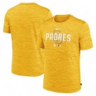 Men's San Diego Padres Yellow Velocity Performance Practice T Shirt