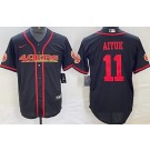Men's San Francisco 49ers #11 Brandon Aiyuk Limited Black 2023 Baseball Jersey
