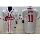 Men's San Francisco 49ers #11 Brandon Aiyuk Limited White Baseball Jersey