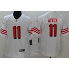 Men's San Francisco 49ers #11 Brandon Aiyuk Limited White Color Rush Jersey