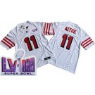 Men's San Francisco 49ers #11 Brandon Aiyuk Limited White Throwback FUSE LVIII Super Bowl Vapor Jersey