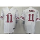 Men's San Francisco 49ers #11 Brandon Aiyuk Limited White Vapor Jersey