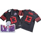Men's San Francisco 49ers #13 Brock Purdy Limited Black FUSE LVIII Super Bowl Vapor Jersey