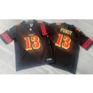 Men's San Francisco 49ers #13 Brock Purdy Limited Black Rivalries FUSE Vapor Jersey