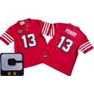 Men's San Francisco 49ers #13 Brock Purdy Limited Red Alternate 2024 C Patch FUSE Vapor Jersey