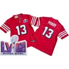 Men's San Francisco 49ers #13 Brock Purdy Limited Red Throwback FUSE LVIII Super Bowl Vapor Jersey