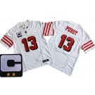 Men's San Francisco 49ers #13 Brock Purdy Limited White Alternate 2024 C Patch FUSE Vapor Jersey