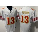 Men's San Francisco 49ers #13 Brock Purdy Limited White Rivalries FUSE Vapor Jersey