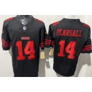 Men's San Francisco 49ers #14 Ricky Pearsall Limited Black FUSE Vapor Jersey