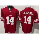 Men's San Francisco 49ers #14 Ricky Pearsall Limited Red FUSE Vapor Jersey