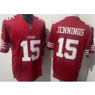 Men's San Francisco 49ers #15 Jauan Jennings Limited Red FUSE Vapor Jersey
