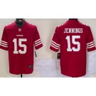 Men's San Francisco 49ers #15 Jauan Jennings Limited Red Vapor Jersey