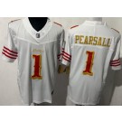 Men's San Francisco 49ers #1 Ricky Pearsall Limited White Rivalries FUSE Vapor Jersey