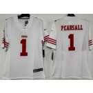 Men's San Francisco 49ers #1 Ricky Pearsall Limited White Vapor Jersey
