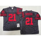 Men's San Francisco 49ers #21 Deion Sanders Black 1994 Throwback Jersey