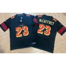 Men's San Francisco 49ers #23 Christian McCaffrey Limited Black Rivalries FUSE Vapor Jersey
