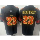 Men's San Francisco 49ers #23 Christian McCaffrey Limited Black Rivalries FUSE Vapor Jersey