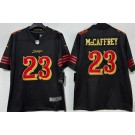 Men's San Francisco 49ers #23 Christian McCaffrey Limited Black Rivalries Vapor Jersey