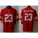 Men's San Francisco 49ers #23 Christian McCaffrey Limited Red 2022 Vapor Jersey