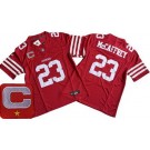 Men's San Francisco 49ers #23 Christian McCaffrey Limited Red C Patch FUSE Vapor Jersey