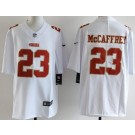 Men's San Francisco 49ers #23 Christian McCaffrey Limited White Fashion Vapor Jersey