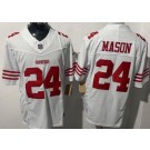 Men's San Francisco 49ers #24 Jordan Mason Limited White FUSE Vapor Jersey