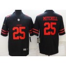 Men's San Francisco 49ers #25 Elijah Mitchell Limited Black Vapor Jersey
