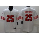 Men's San Francisco 49ers #25 Elijah Mitchell Limited White Rush Color Jersey