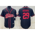 Men's San Francisco 49ers #29 Talanoa Hufanga Limited Black Baseball Jersey