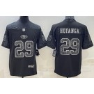 Men's San Francisco 49ers #29 Talanoa Hufanga Limited Black RFLCTV Jersey