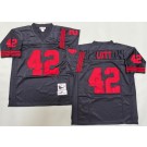 Men's San Francisco 49ers #42 Ronnie Lott Black 1989 Throwback Jersey
