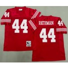 Men's San Francisco 49ers #44 Tom Rathman Red Throwback Jersey