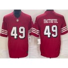 Men's San Francisco 49ers #49 Faithful Limited Red Alternate FUSE Vapor Jersey