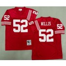 Men's San Francisco 49ers #52 Patrick Willis Red 2007 Throwback Jersey